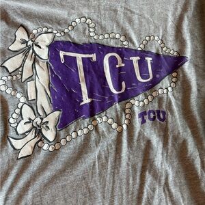 Lauren James Gray TCU Long Sleeve Tee